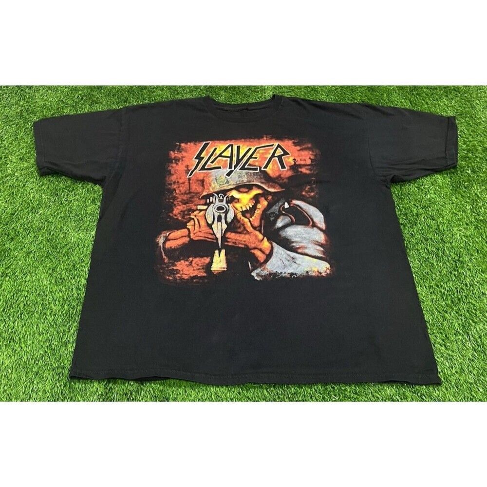 SLAYER UNDEAD SOLDIER T-Shirt THRASH METAL Medium Y2K No tag